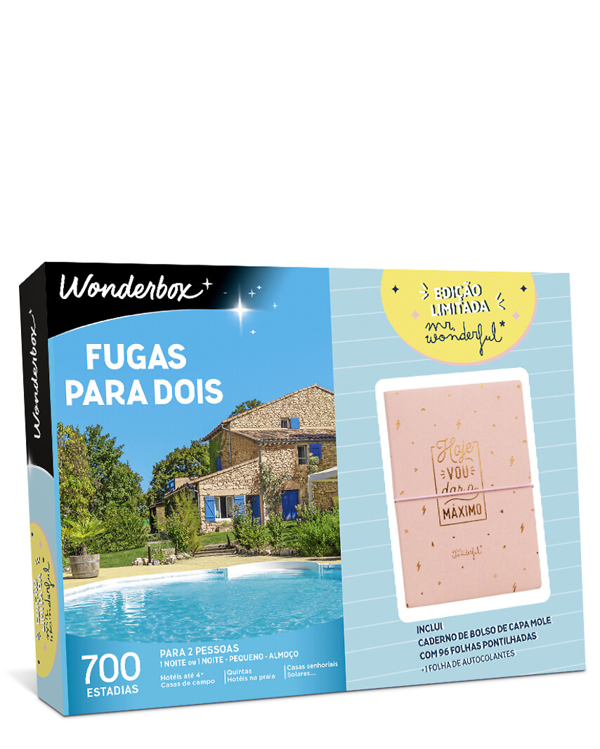 Fugas para dois + caderno Mr. Wonderful