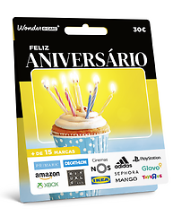 Cartão Presente Feliz Aniversário