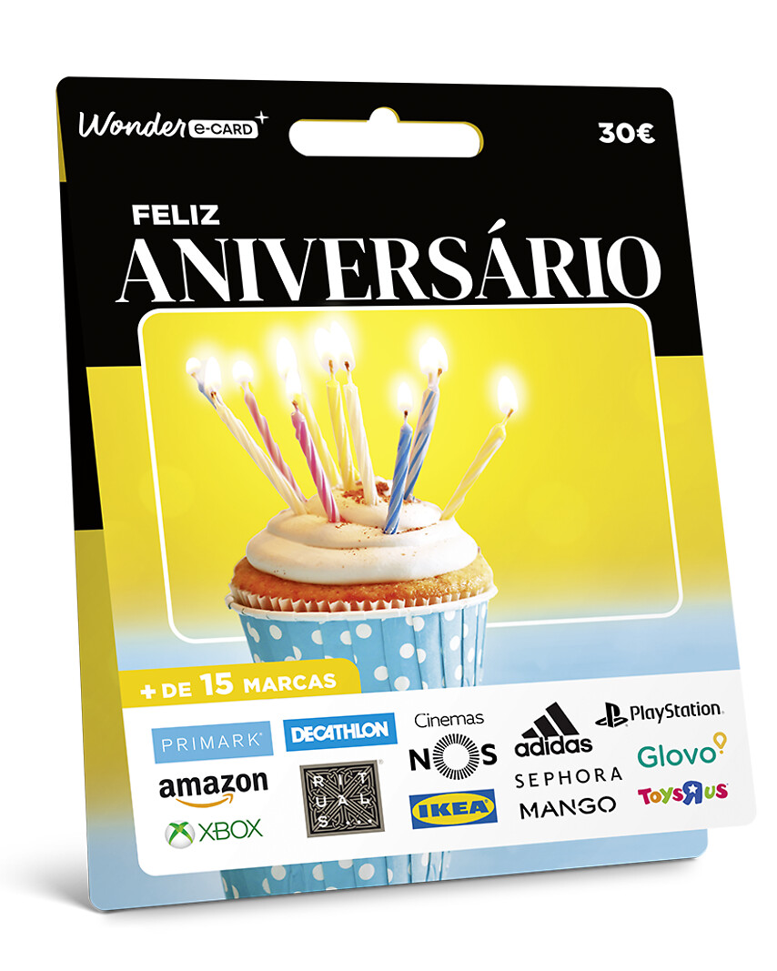 Cartão Presente Feliz Aniversário