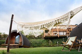 Uma noite com pequeno-almoço para 2 num Bungalow luxuoso | Glamping Hills em Bragança