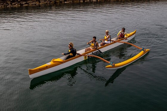 Canoagem Polinésia ou Havaiana para 2 com a Kahuna Va´a Portugal | Cascais
