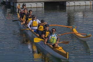 Canoagem Polinésia ou Havaiana para 2 com a Kahuna Va´a Portugal | Cascais